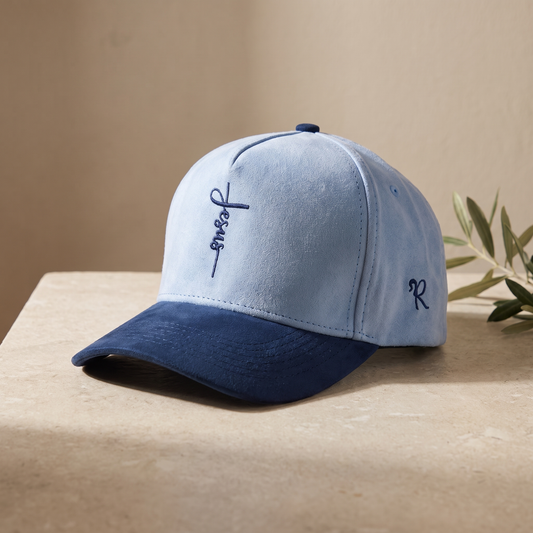 Gorra cristiana juan 8:12 (azul)