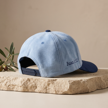Gorra cristiana juan 8:12 (azul)
